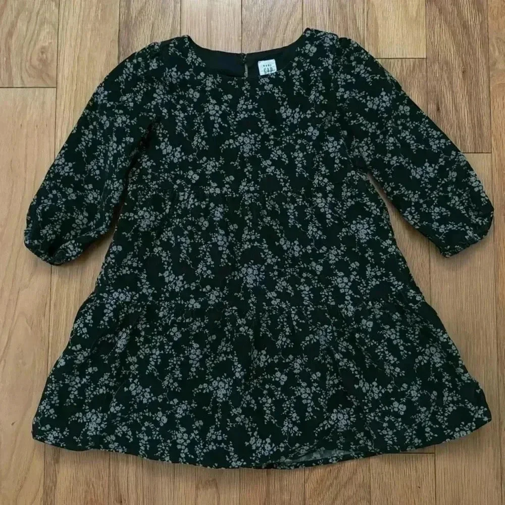 babyGap forest green corduroy dress 3T